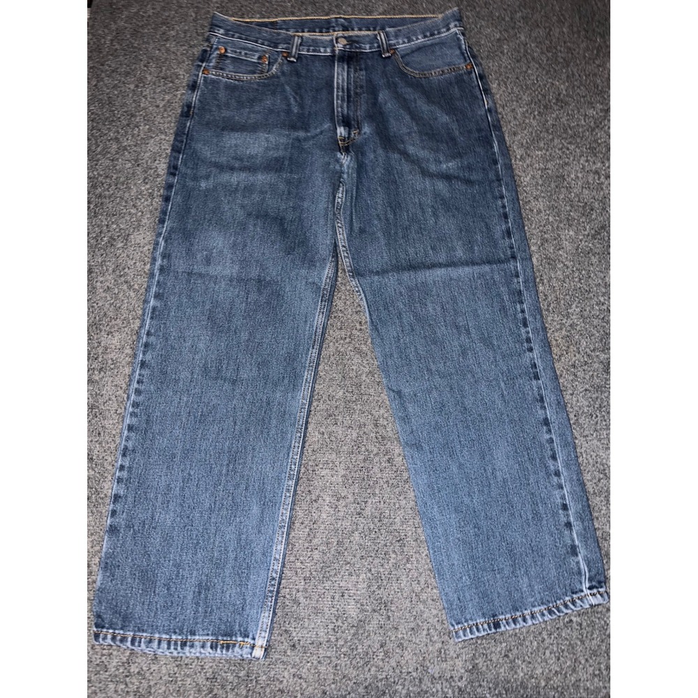 Levis 550 Relaxed Fit Jeans Mens 36x29 Blue Denim Medium Wash 100% Cotton